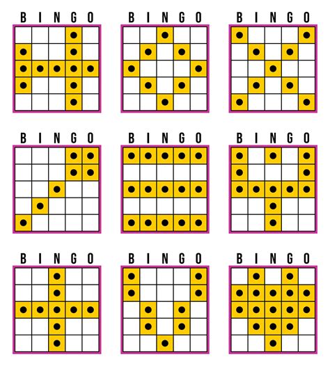 types of bingo game patterns|Most Famous Types of Bingo Patterns .